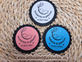 Gepersonaliseerde sticker "Geboorte" baby