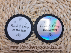 Gepersonaliseerde sticker "Huwelijk"