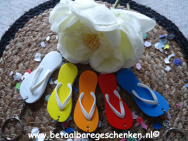 Uitdeel sleutelhanger slipper