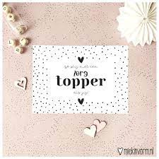 Wenskaart "Zorgtopper"