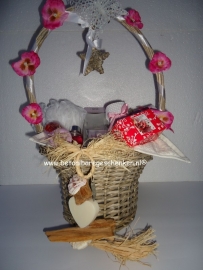 In Opdracht "Cadeaumand roze/natuur"