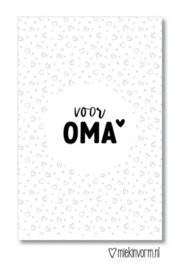 Minikaart "Oma" lila