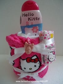 Handdoek taartje "Hello Kitty"