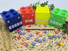 Legodoosjes gekleurd met/zonder naam