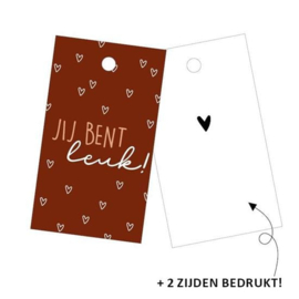 Cadeaulabel "Jij bent Leuk"