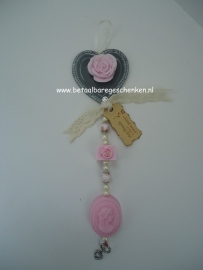 Zeepketting "Brocante Roze"