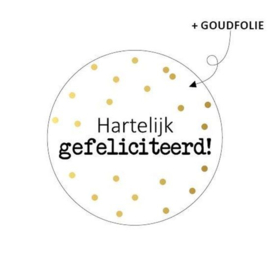 Sticker "Van harte Gefeliciteerd"