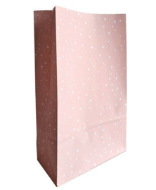 Cadeauzak "Confetti" Roze Groot