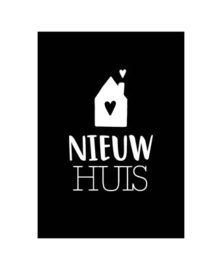 Wenskaart "Nieuw Huis"