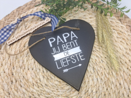 Houten hart "Papa"