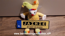 Nummerbord met naam