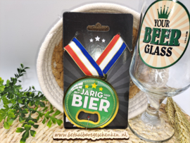 Medaille opener "Jarig/Bier"