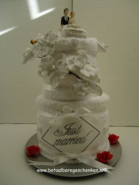 Bruidstaart "Just Married"