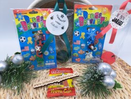 Complete kersttraktatie armband + bal