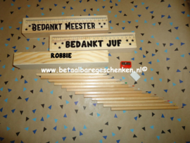 Houten tekenset juf/meester