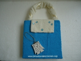 Handdoektas "Uil Blue"