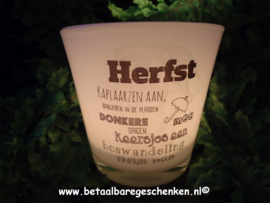 Waxinelichthouder "Herfst"