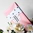 Inpakpapier "Metallic wit-zwart/roze