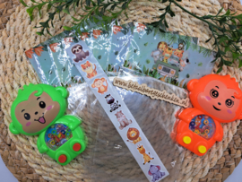 Traktatiezakjes "Jungle met stickers"