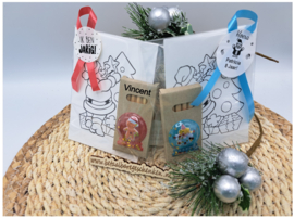 Complete kerst traktatie kleurplaat