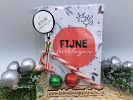 Kerstattentie "Fijne Feestdagen"