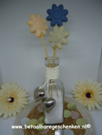 Cadeauset "Geurbloemen" blauw