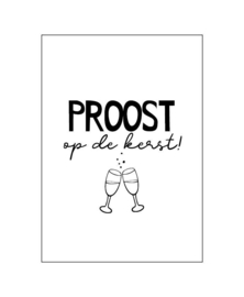 Kerstkaart "Proost"