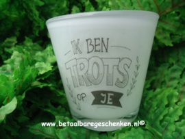 Waxinelichthouder "Trots"