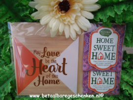 Houten onderzetter "Home-Heart"