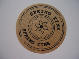Kraft sticker "Spring Time"