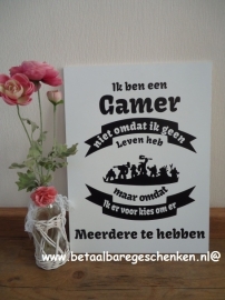 Tekstbord "Gamer"