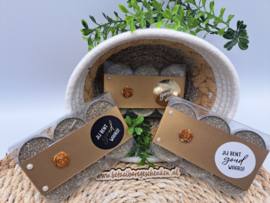 Glitterwaxinelichtjes "Goud Waard"
