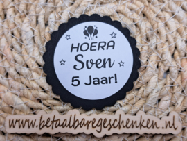 Gepersonaliseerde sticker "Verjaardag Ballon"