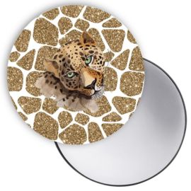 Cadeausetje spiegeltje "Leopard"