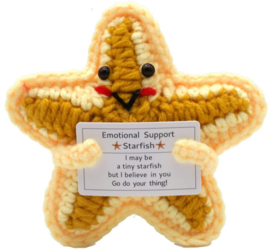 Geluksknuffeltje "Emotional support Starfish"