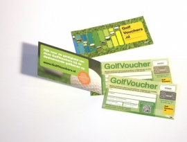 Golfvouchers 2 sets van 5 vouchers