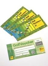 Golfvouchers 2 sets van 5 vouchers