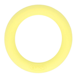 Siliconen bijtring 65mm nr. 638 licht geel