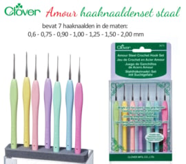 werkgelegenheid Actief jam Clover Amour haaknaaldenset kleine maten | Clover Amour | Creatief Boetiek