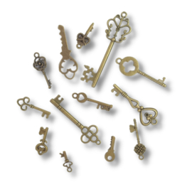 Antieke sleutels brons