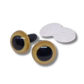 Veiligheidsogen beige 6 mm