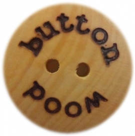 Houten knoop 'Wood Button' 1.5 & 2 cm