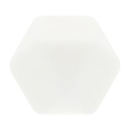 Siliconen Kraal Hexagon 14 mm nr. 009 wit