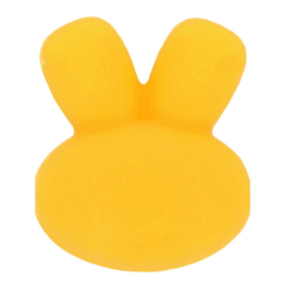 Siliconen kraal konijn nr. 645 geel
