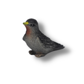 Miniatuur vogel zwart