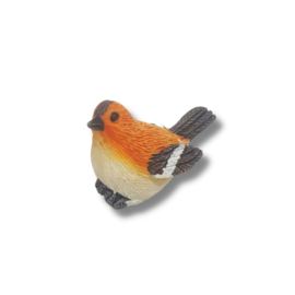 Miniatuur vogel oranje