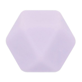 Siliconen Kraal Hexagon 14 mm nr. 187 lila