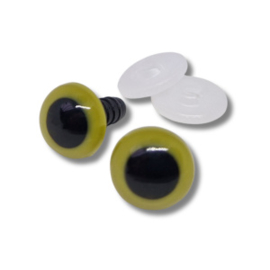 Veiligheidsogen Olijfgroen 6 mm