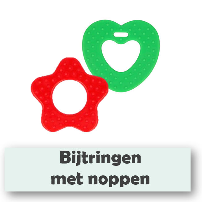 Bijtring met noppen