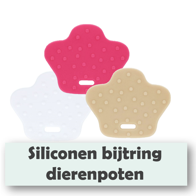 Siliconen bijtring dierenpoten